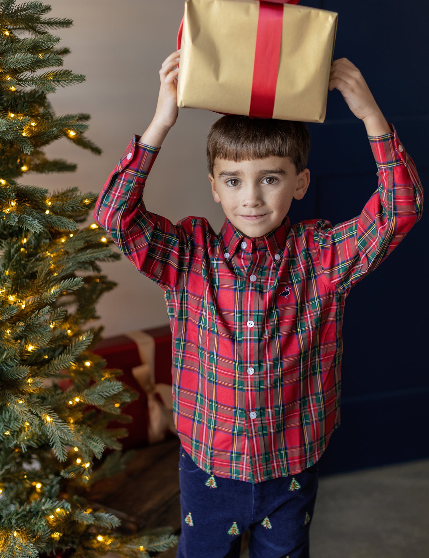 Boys Seasonal Sportshirt Yuletide