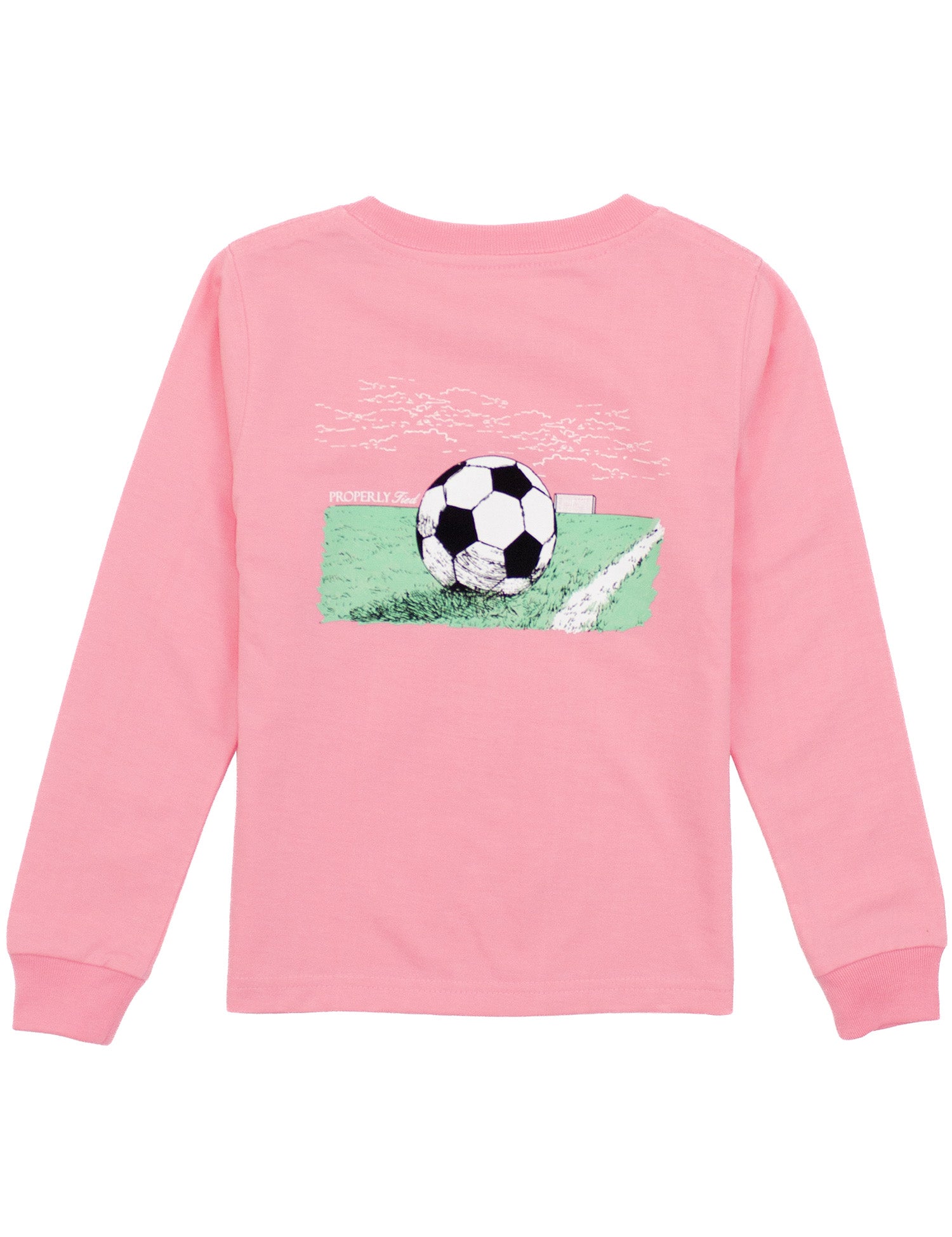 Girls Soccer LS Light Pink