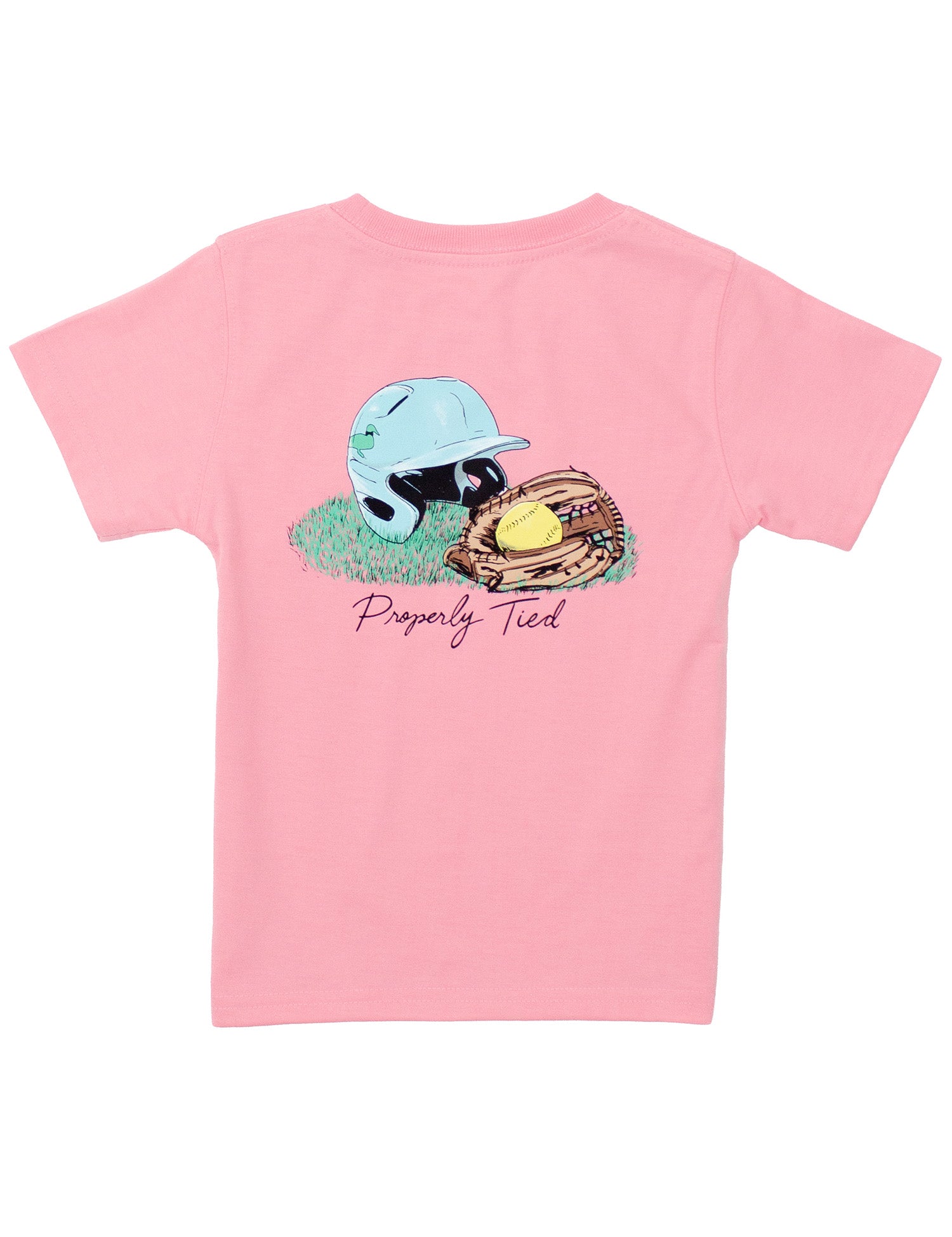 Girls Softball SS Light Pink