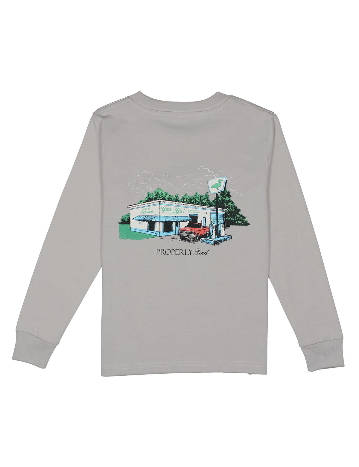 Boys Service Station LS Ice Grey