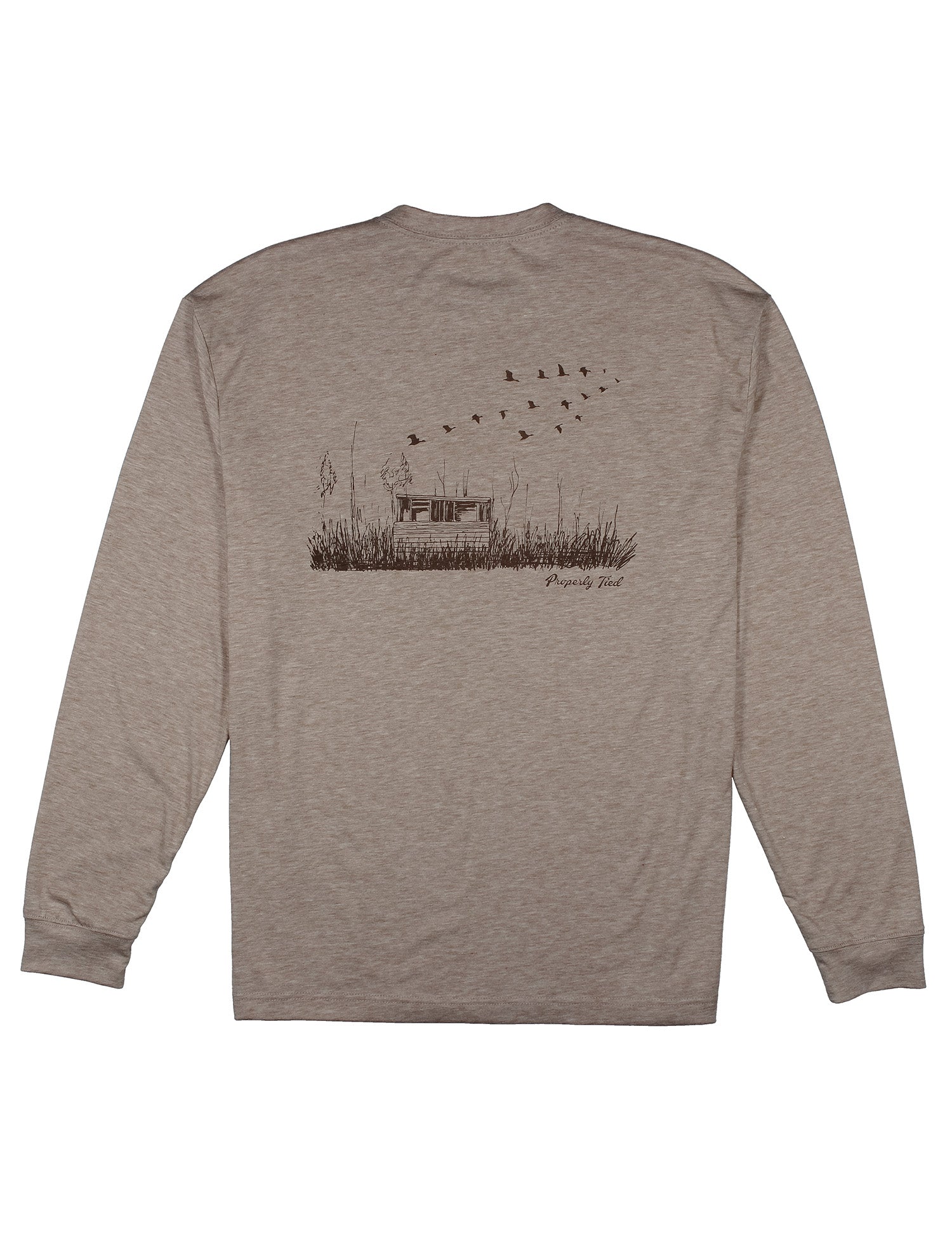 Portland Pocket Tee LS Duck Blind Sand
