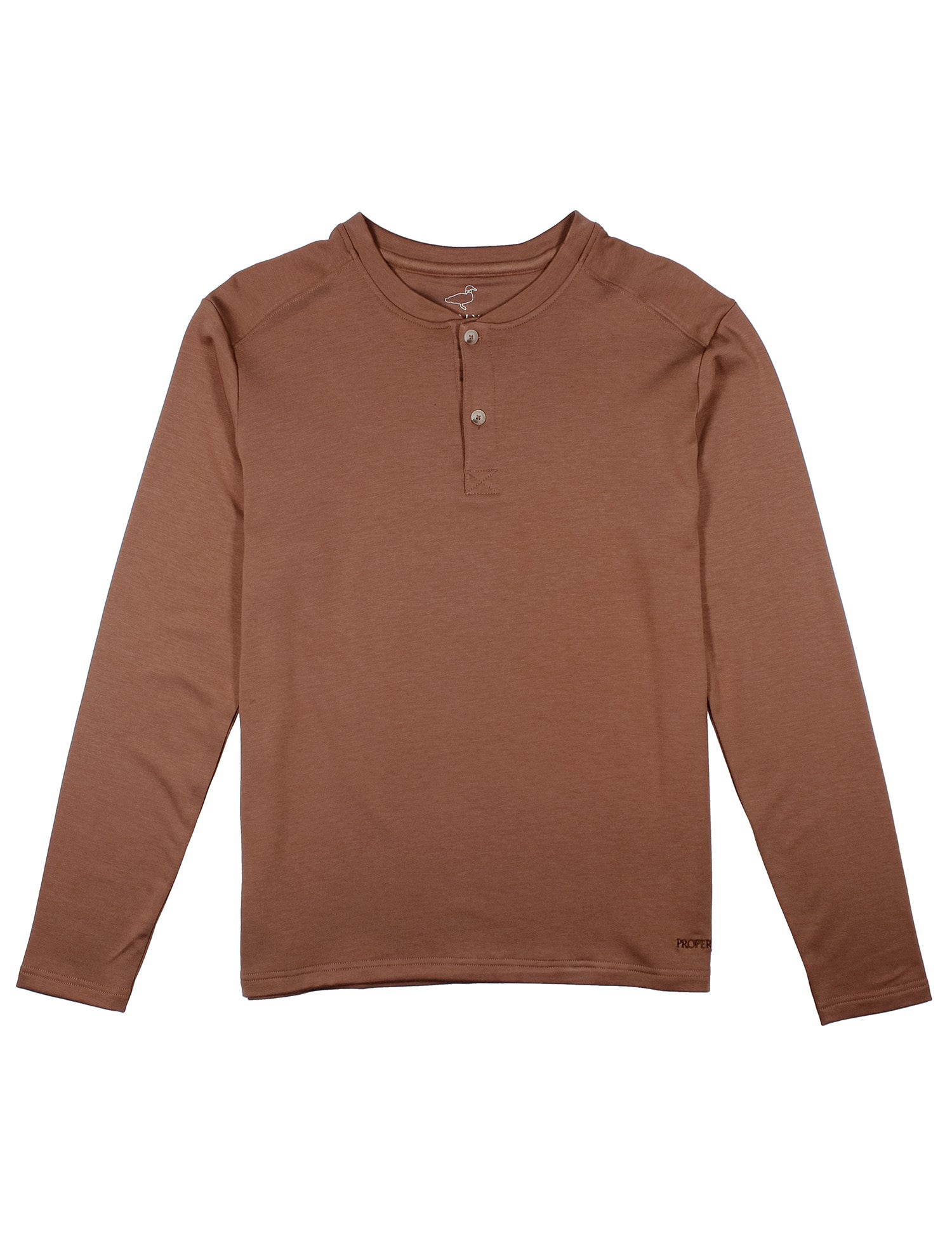 Shoreline Henley LS Walnut