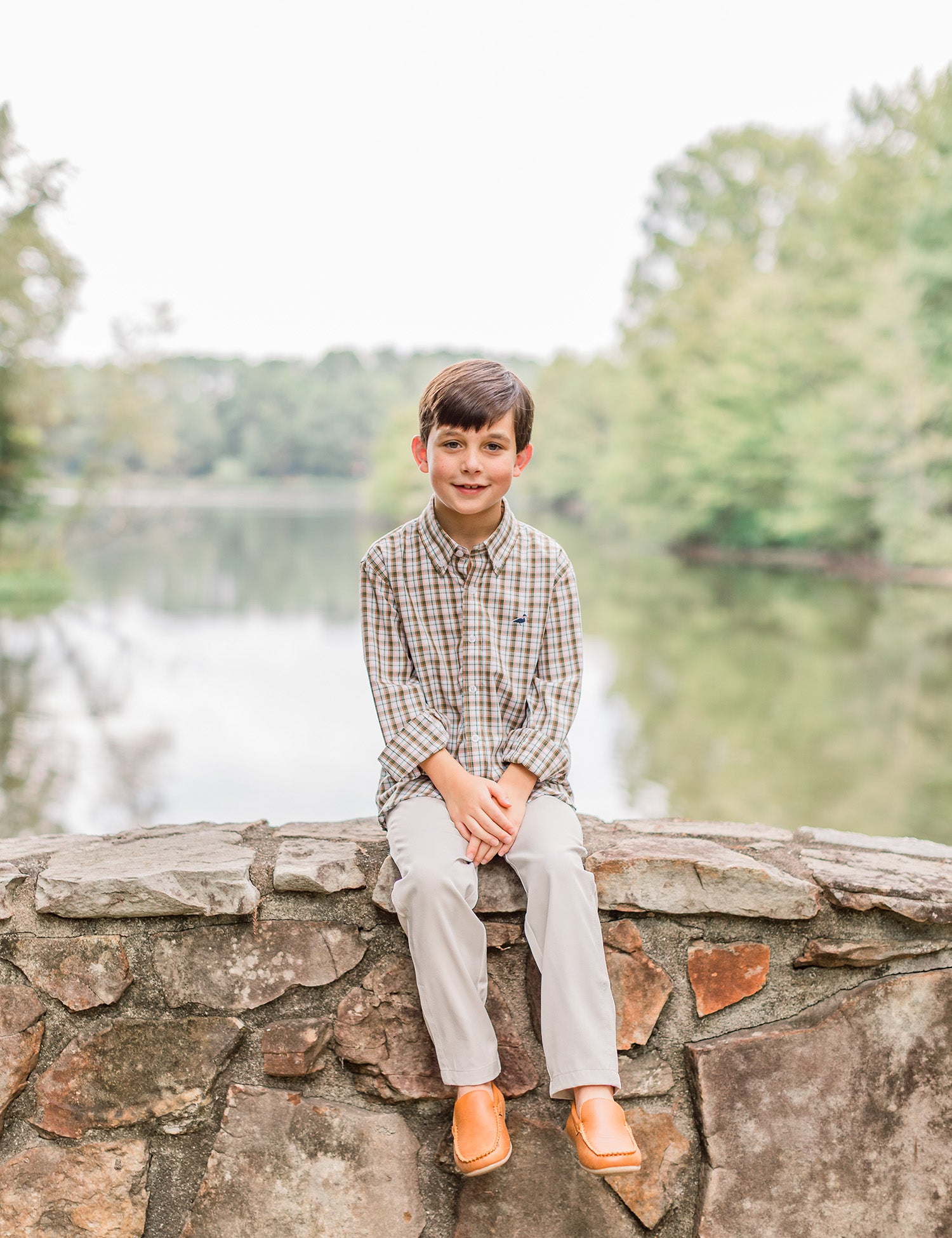 Boys Seasonal Sportshirt Olive Grove