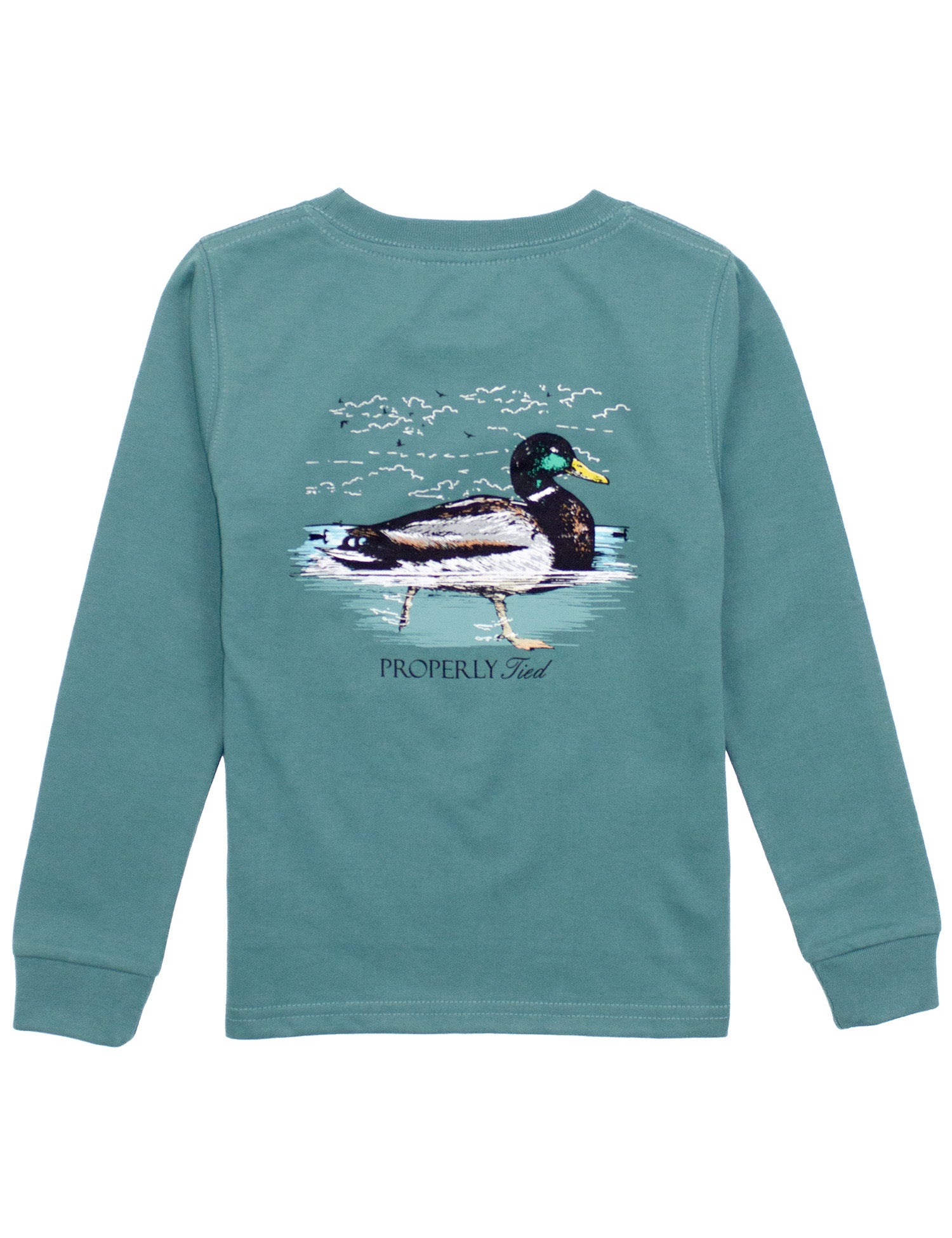 Baby Swimming Mallard LS Marine Green