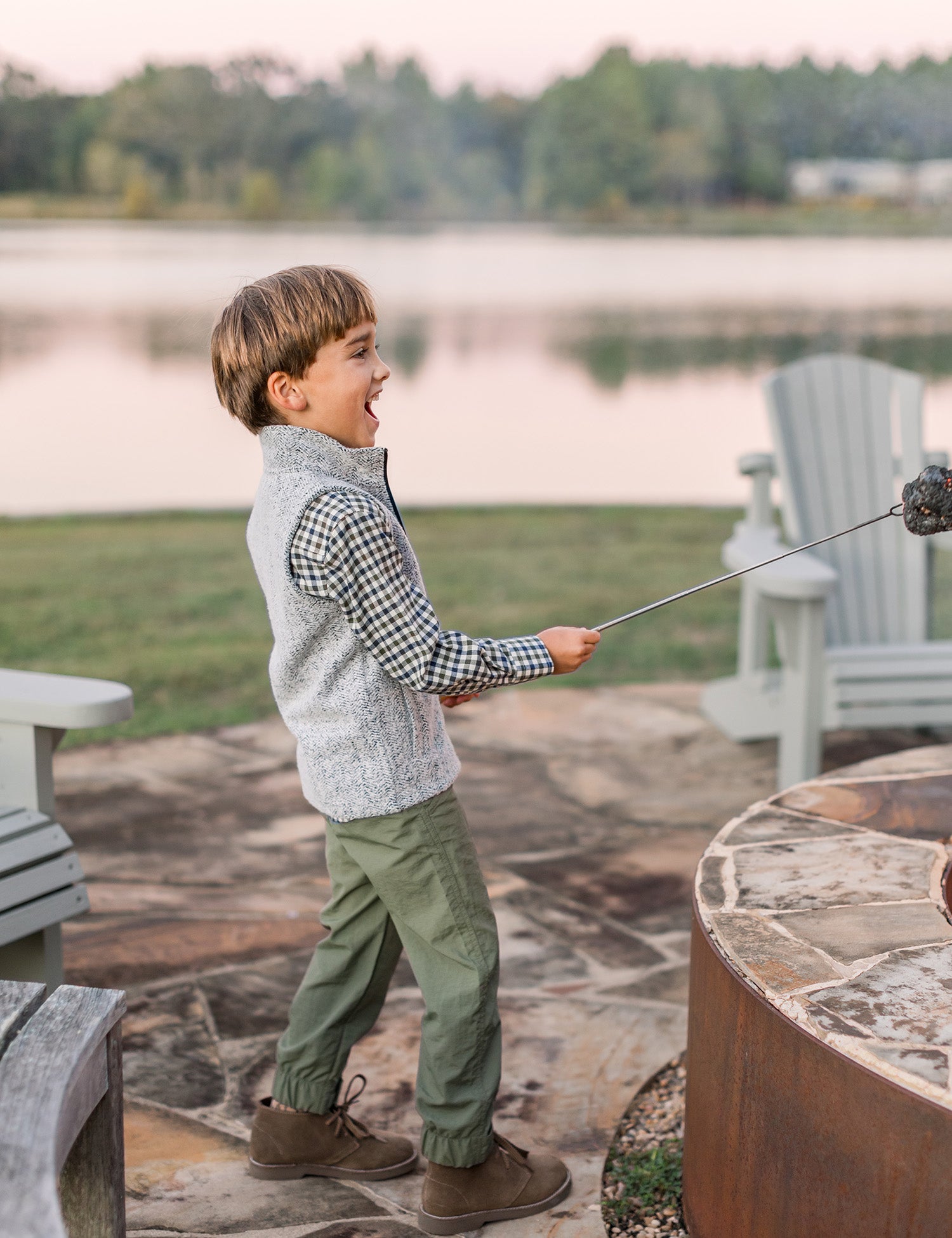 Boys Upland Vest Navy