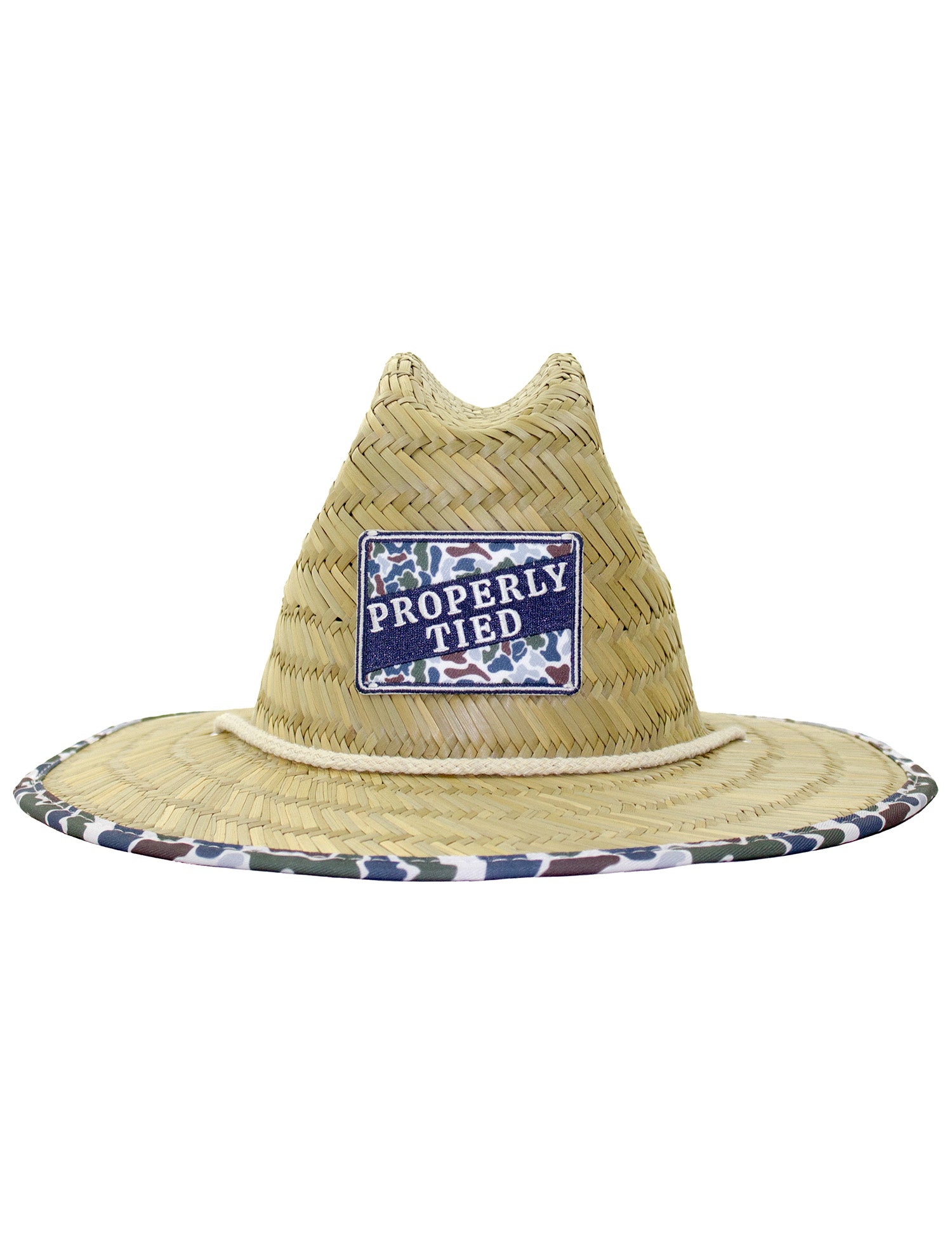 Boys Cabo Straw Hat Terra Camo
