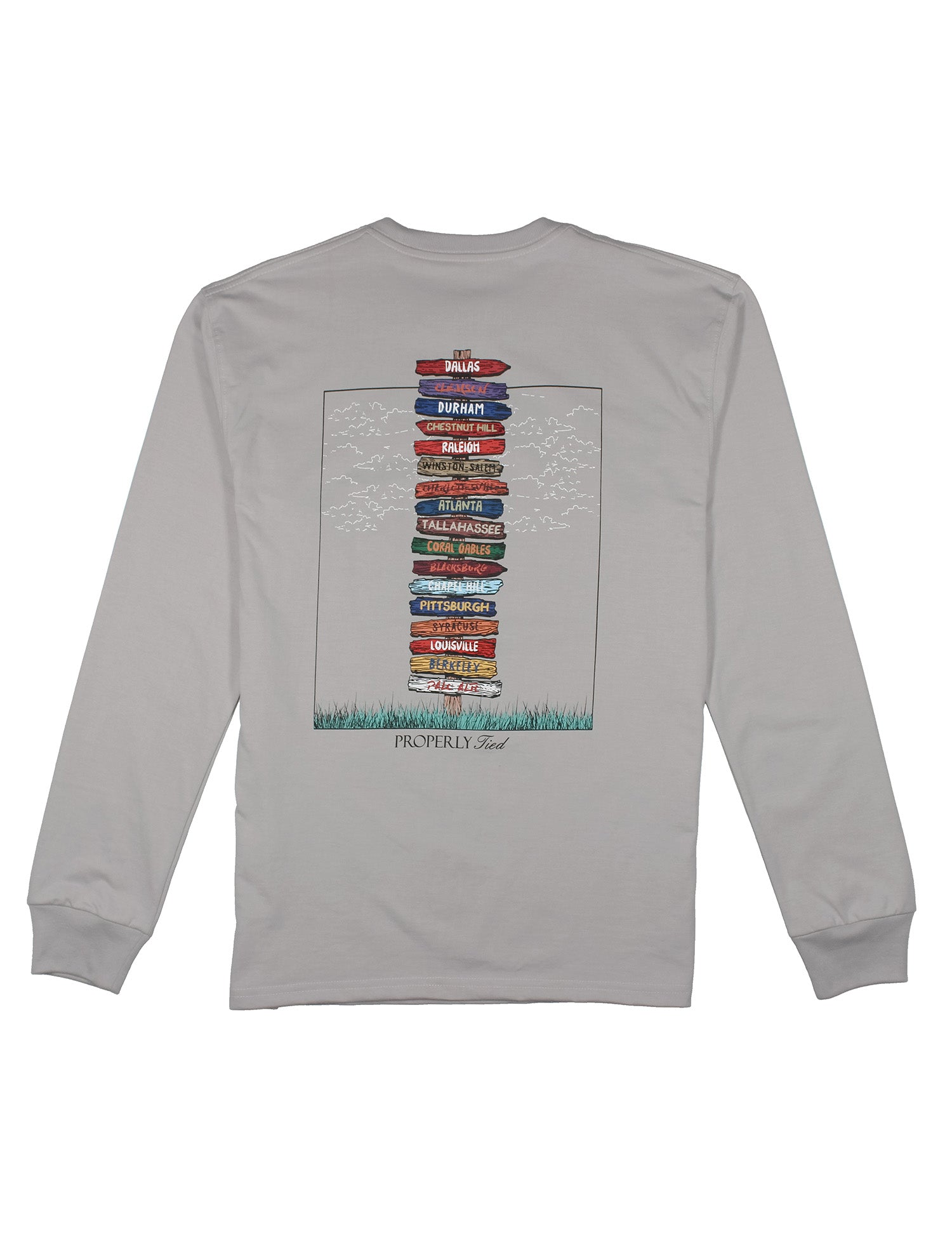 Atlantic Showdown LS Ice Grey