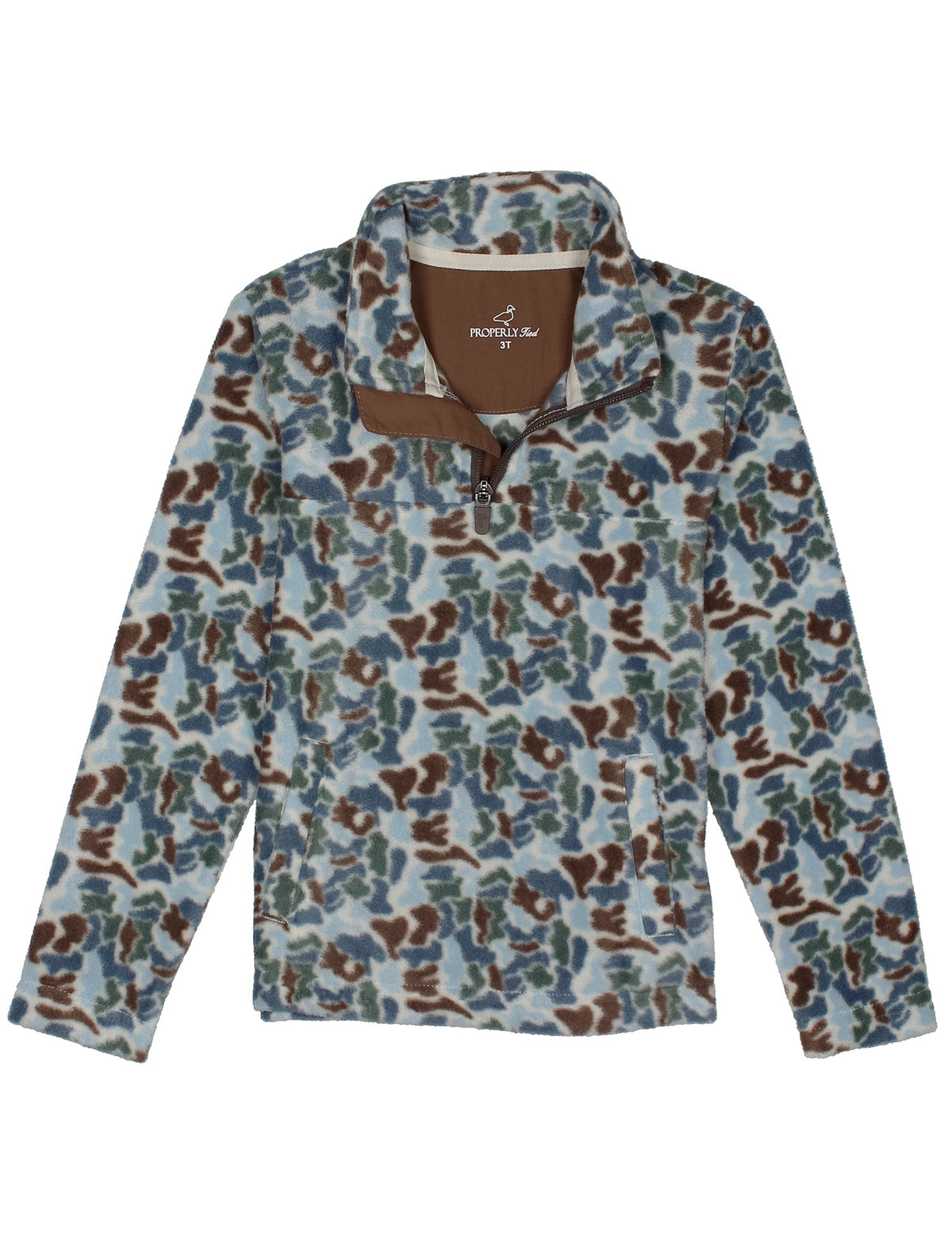 Boys Sportsman Microfleece Pullover Terra Camo