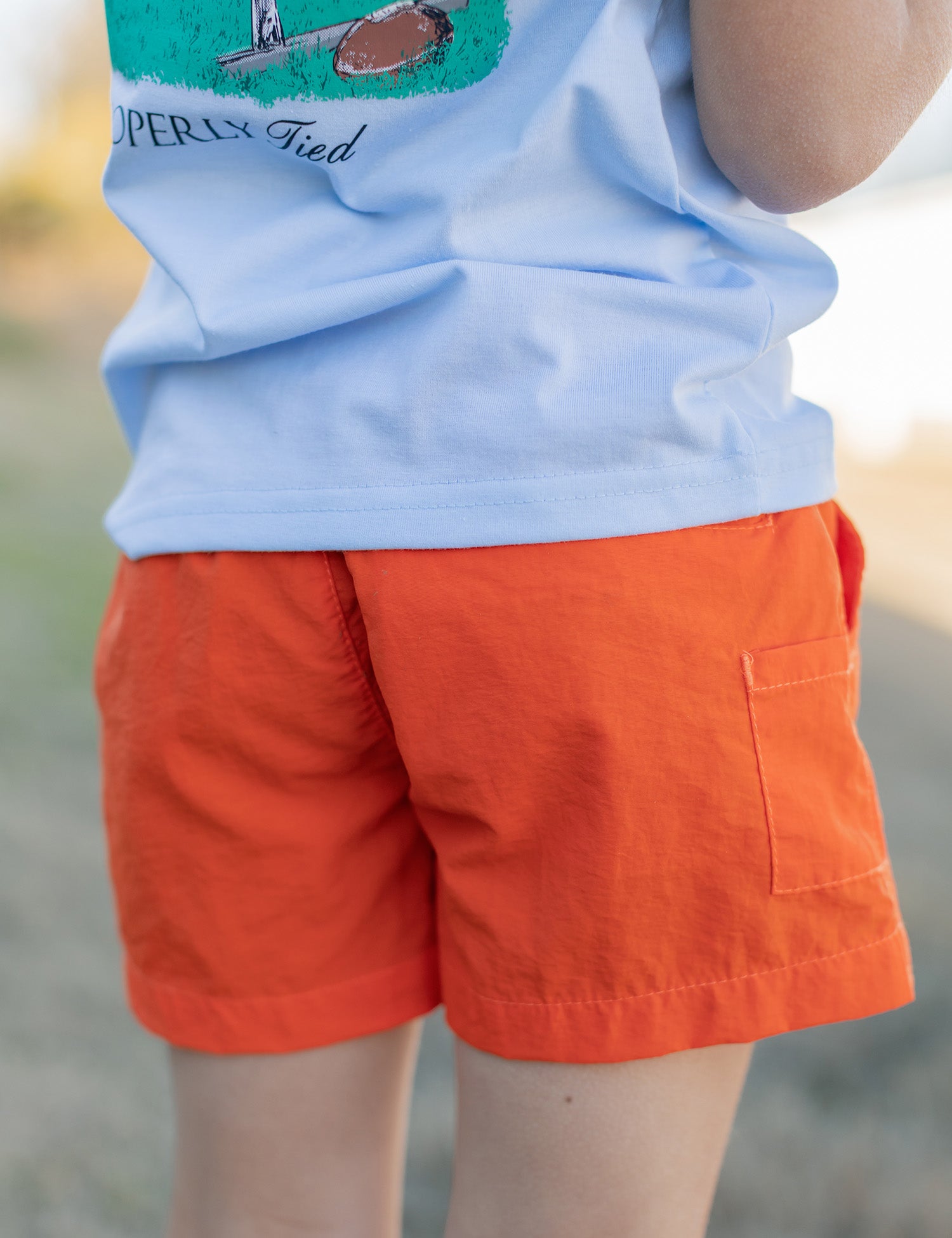 Boys Mallard Short Orange