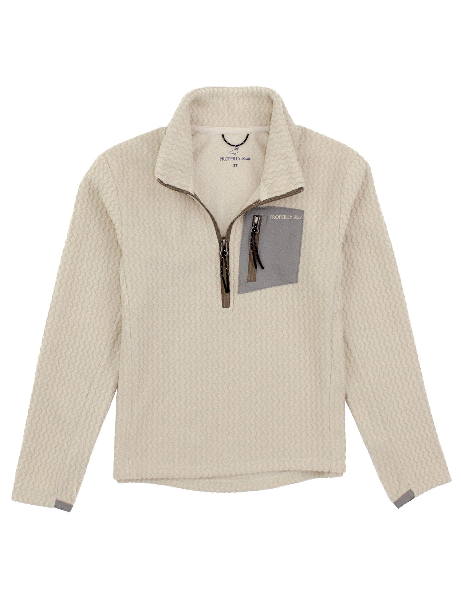 Boys Yukon Pullover White Oak
