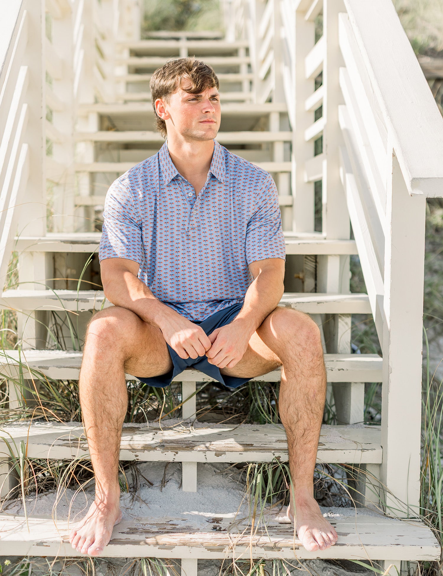 Inlet Polo Freedom Flag