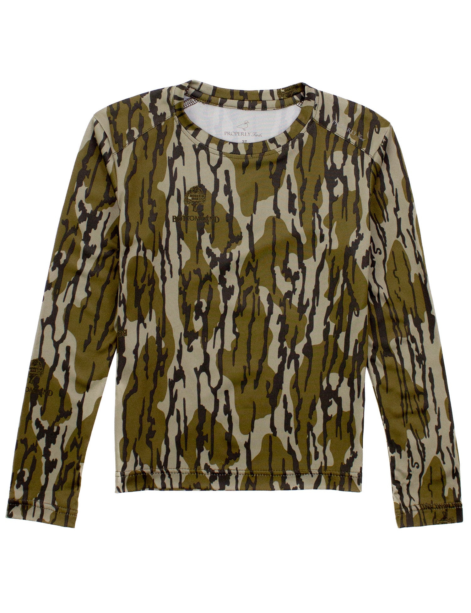Boys Ravine Tee LS Mossy Oak Original Bottomland