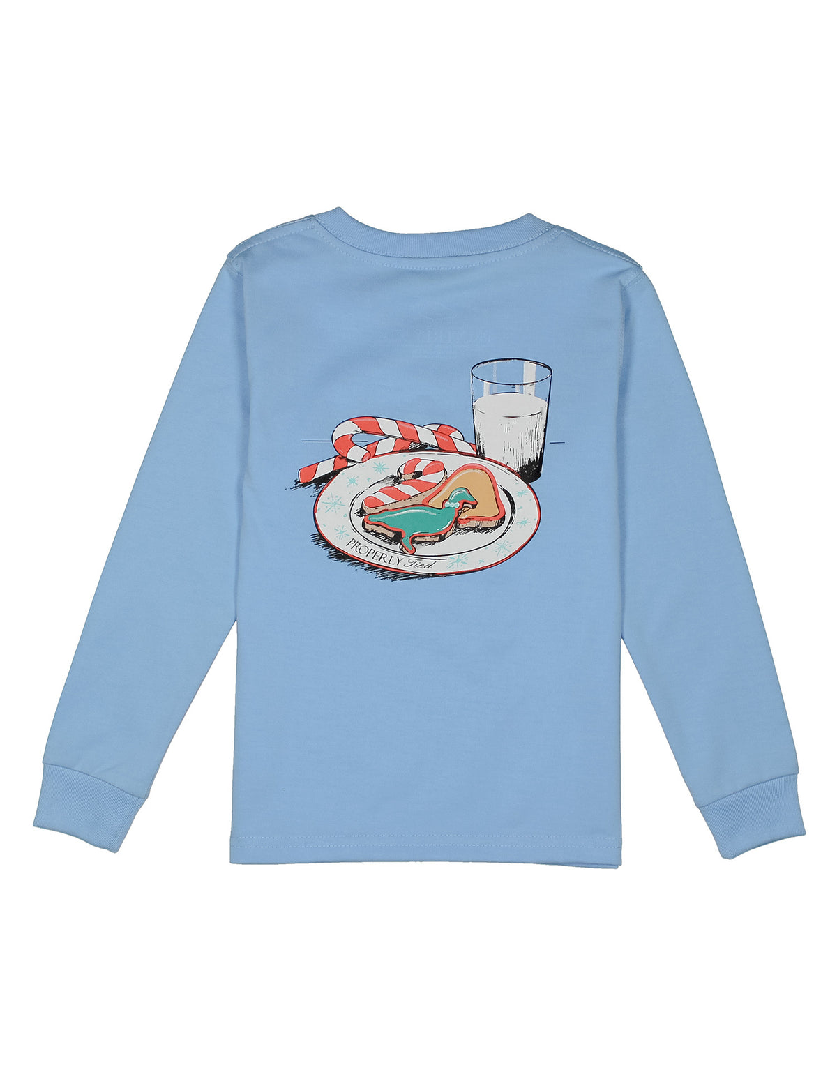 Baby Milk And Cookies LS Light Blue