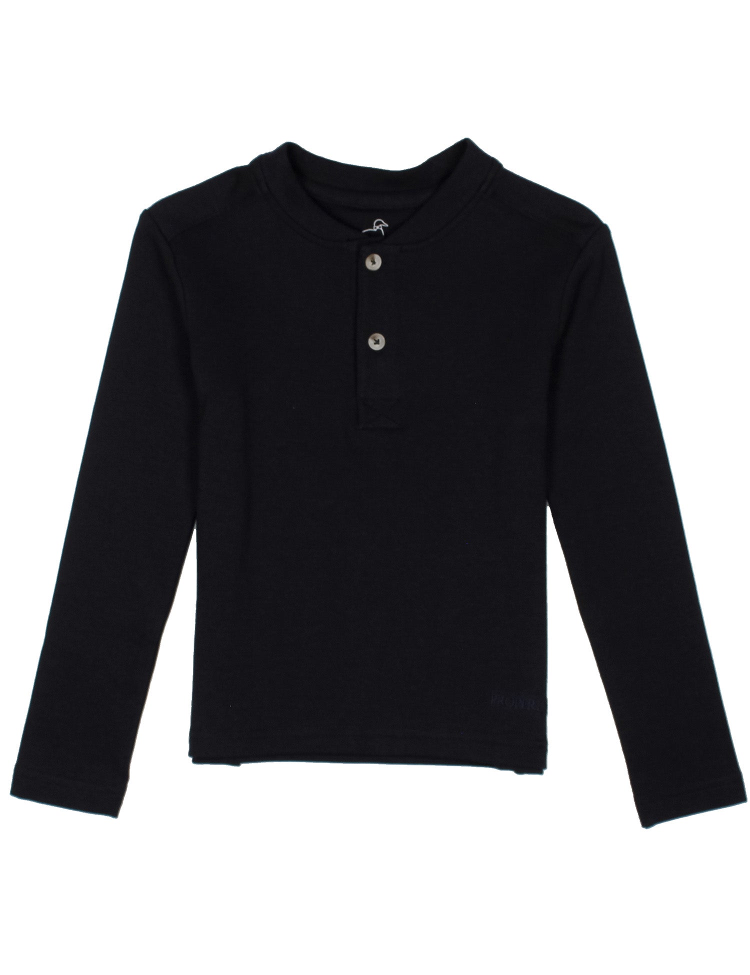 Boys Shoreline Henley LS Midnight