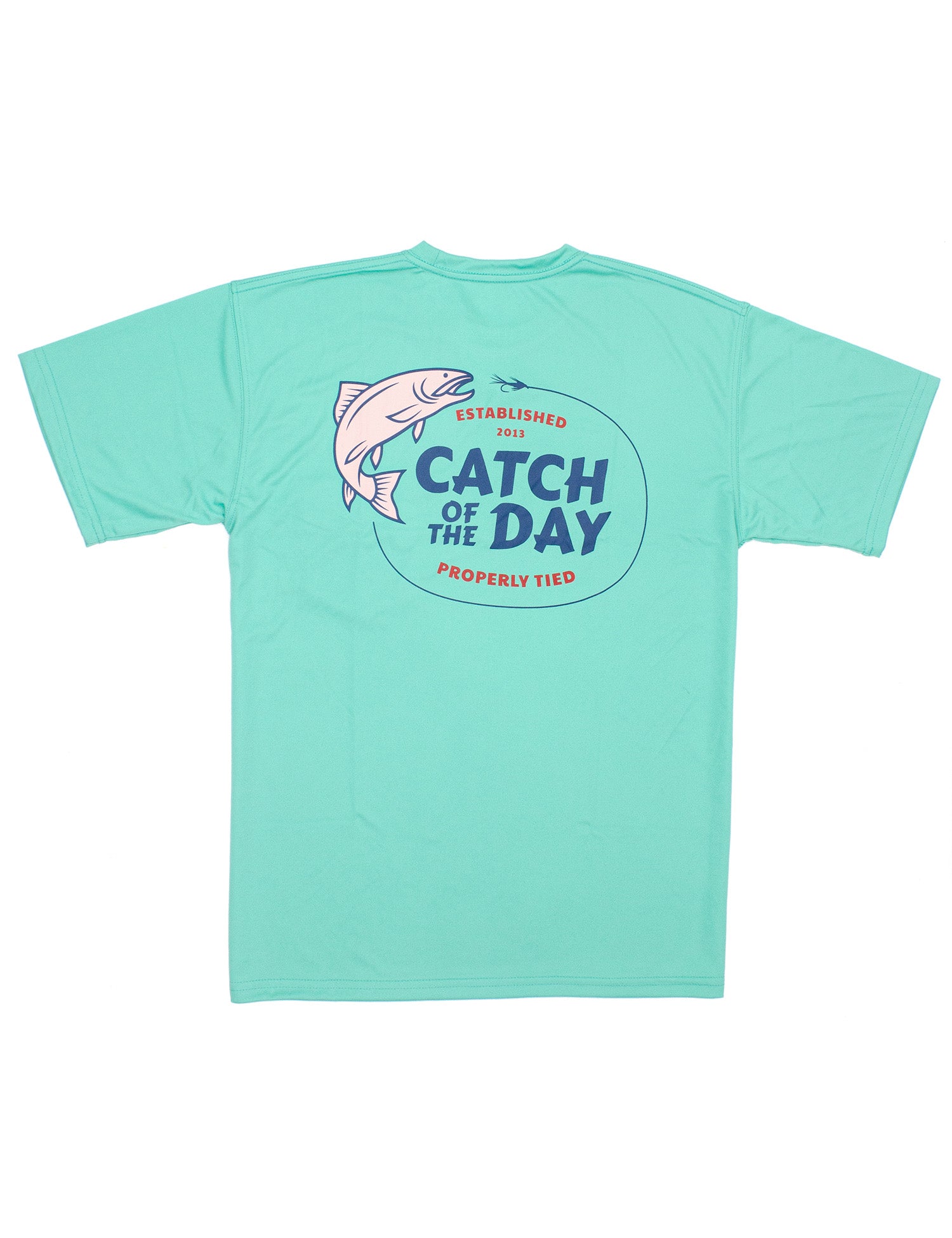 Performance SS Tee Catch Of The Day Soft Green