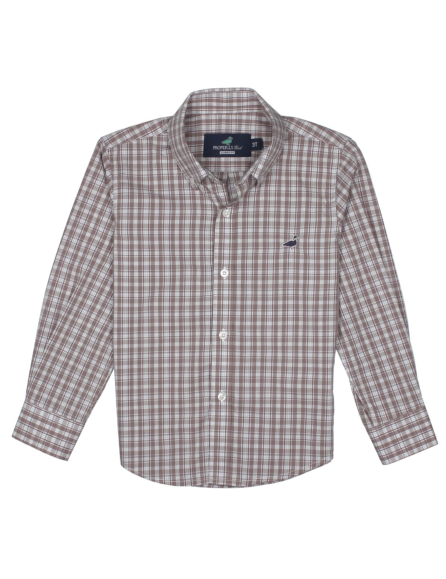 Boys Seasonal Sportshirt Cobblestone