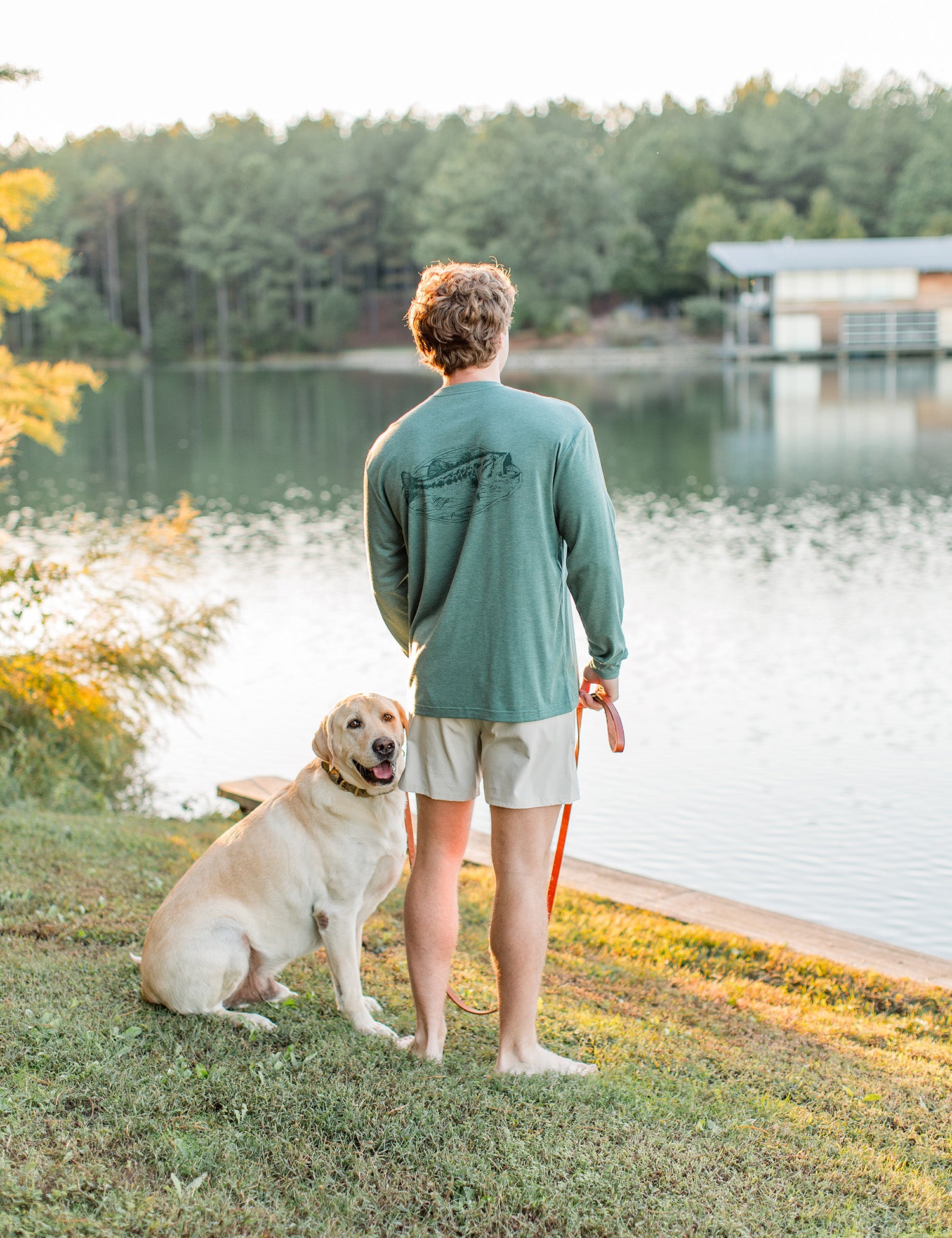 Portland Pocket Tee LS Bass Mount Forest