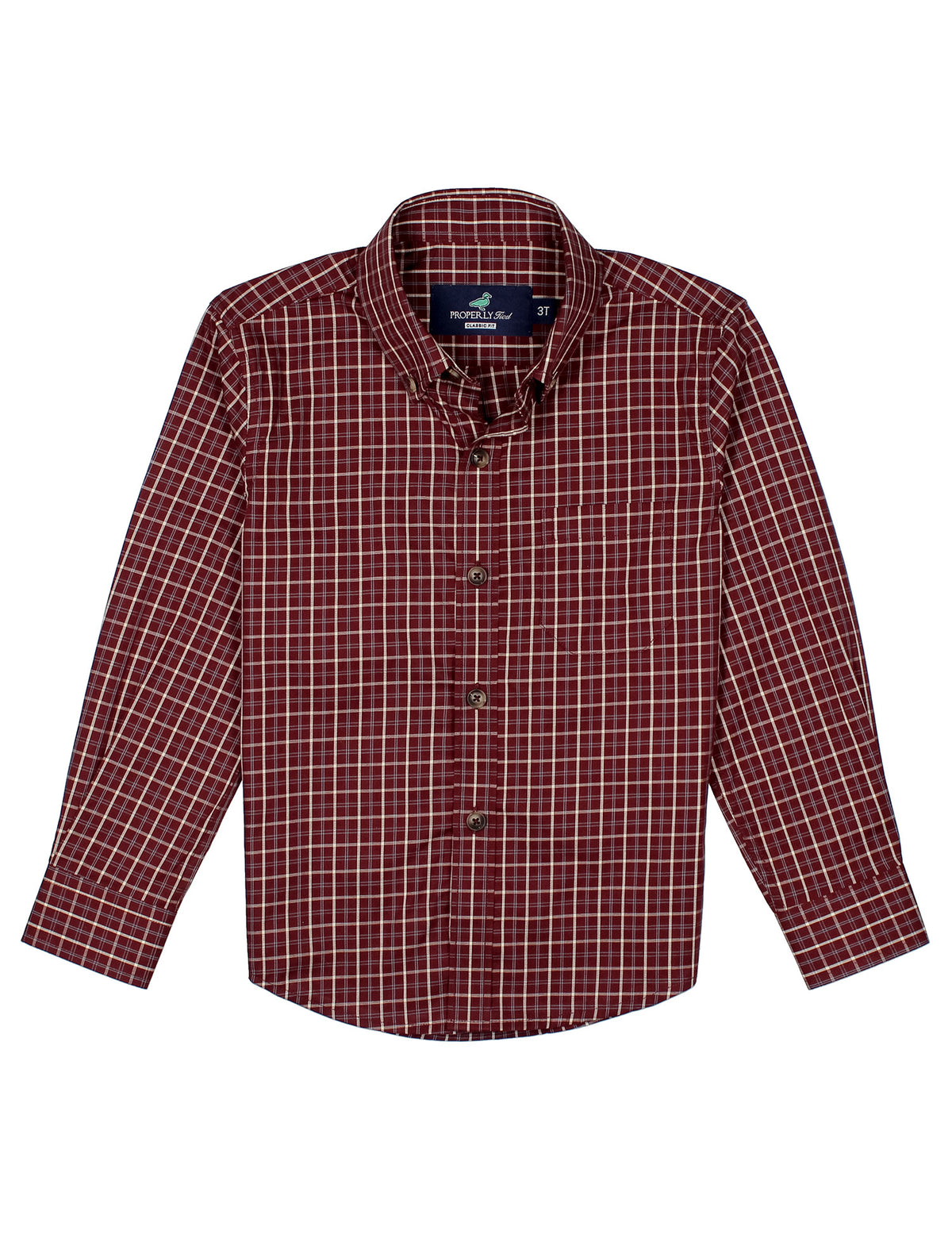 Boys Woodland Sportshirt Beetroot