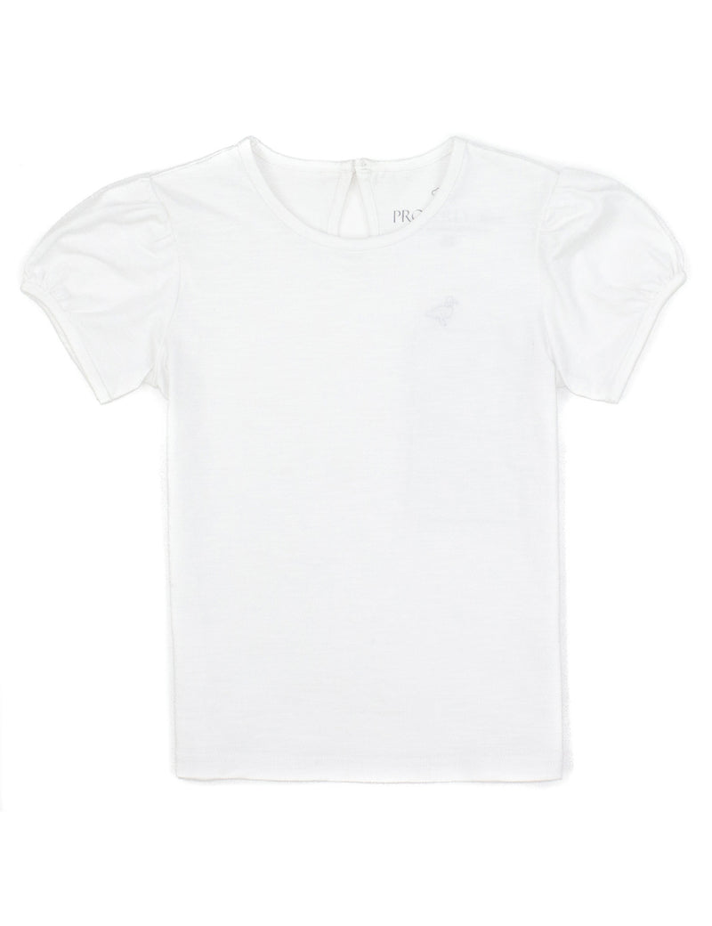 Girls Sadie Shirt SS White