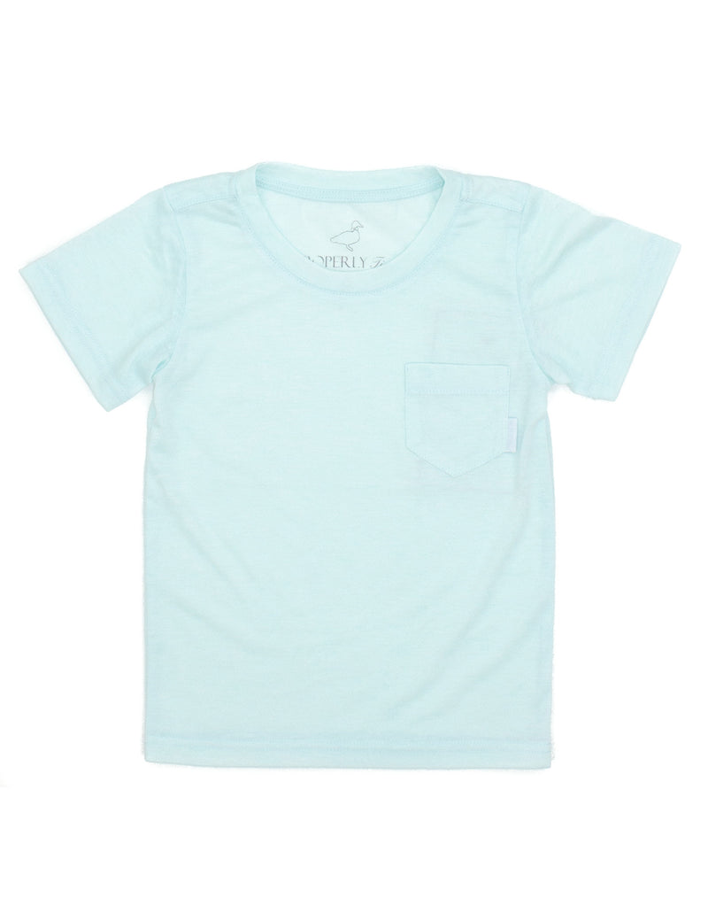 Boys Portland Pocket Tee SS Seafoam