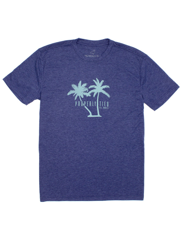 Portland Tee SS Palms Navy Heather